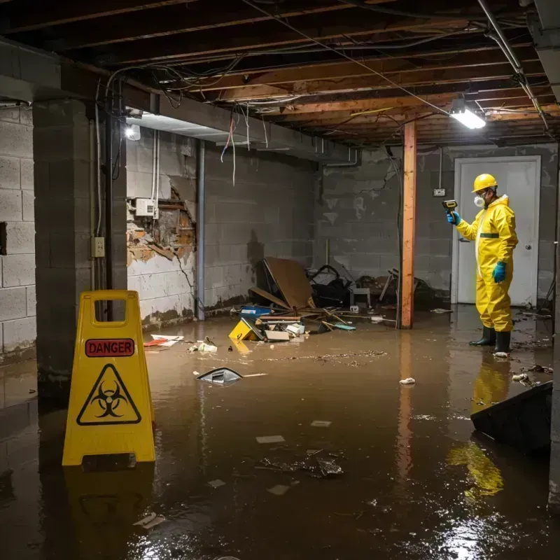 Flooded Basement Electrical Hazard in Iron County, MO Property